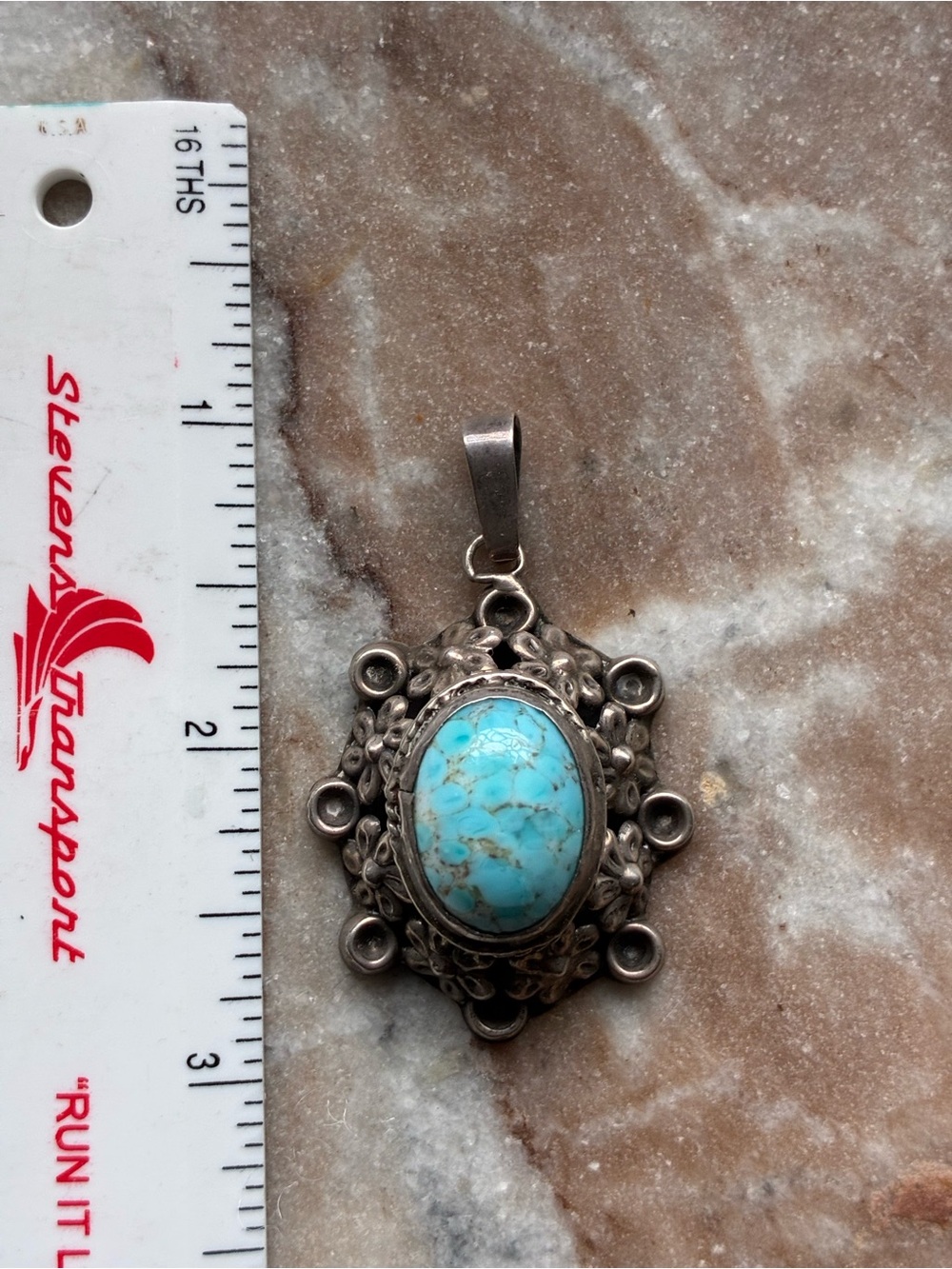 Vintage Taxco Poison Locket w/Gemstone